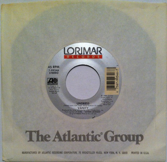 Vanity / M.C. Jam* And Pee Wee Jam : Undress / Protect And Serve (7", Dou)