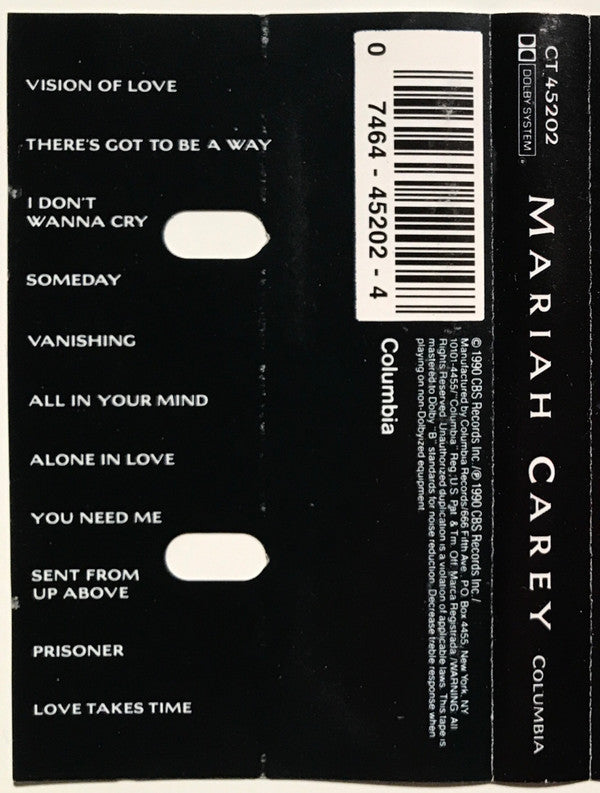 Mariah Carey : Mariah Carey (Cass, Album, Dol)