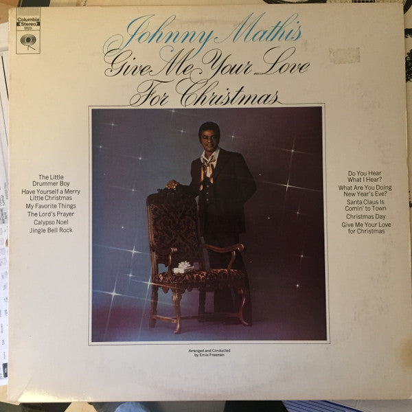 Johnny Mathis : Give Me Your Love For Christmas (LP, Album)
