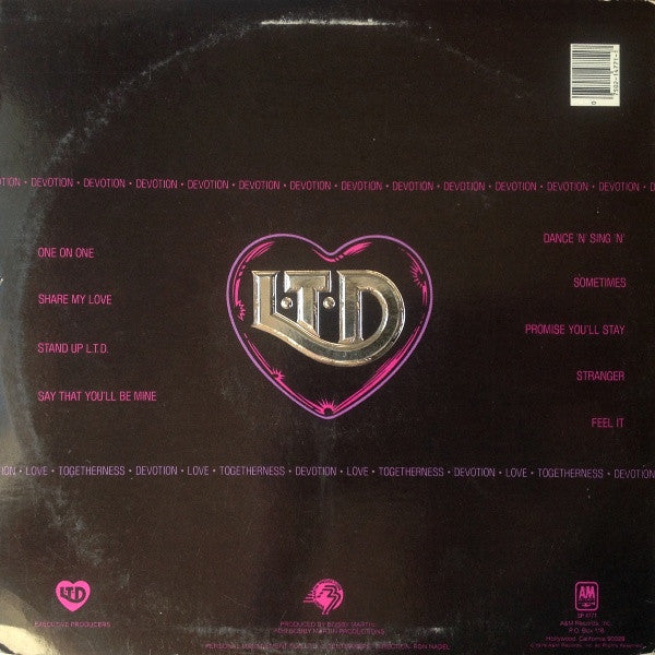 L.T.D. : Devotion (LP, Album, RCA)