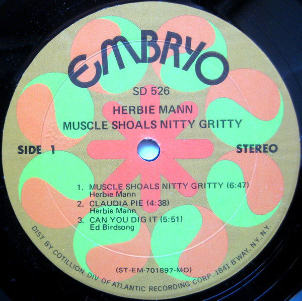 Herbie Mann : Muscle Shoals Nitty Gritty (LP, Album, MO )