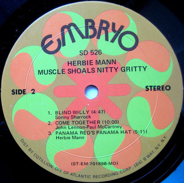 Herbie Mann : Muscle Shoals Nitty Gritty (LP, Album, MO )
