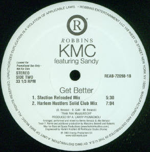 KMC (2) Featuring Sandy : Get Better (12", Promo)