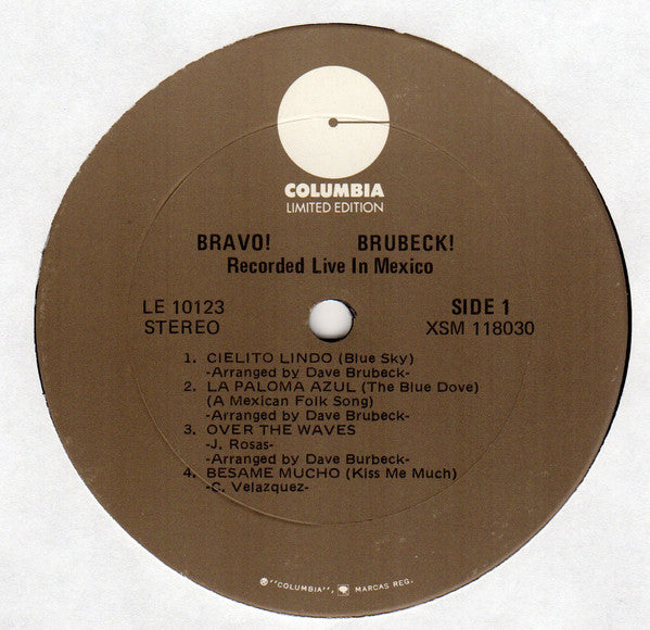 The Dave Brubeck Quartet : Bravo! Brubeck! (LP, Album, RE)