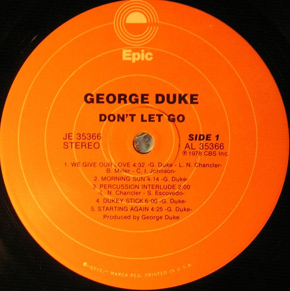 George Duke : Don't Let Go (LP, Album, Glo)
