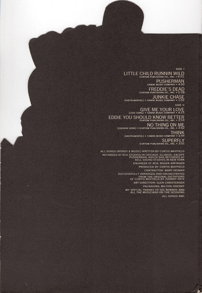 Curtis Mayfield : Super Fly (The Original Motion Picture Soundtrack) (LP, Album, Son)