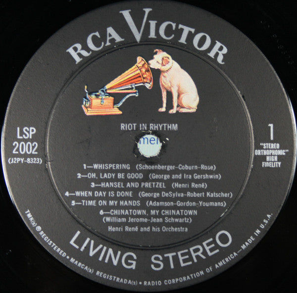 Henri René And His Orchestra : Riot In Rhythm (LP, Album)