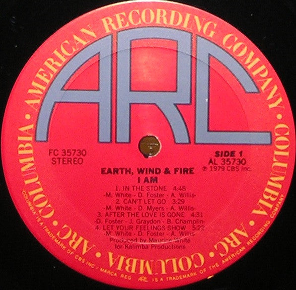 Earth, Wind & Fire : I Am (LP, Album, Ter)
