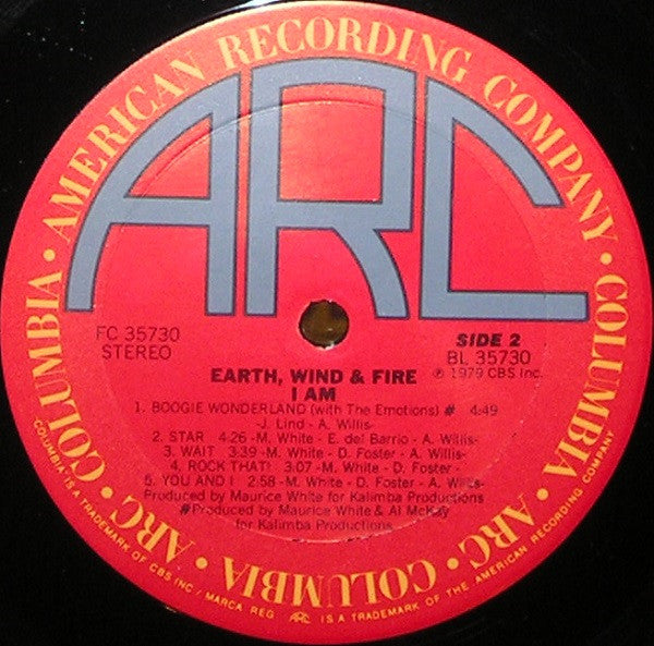 Earth, Wind & Fire : I Am (LP, Album, Ter)