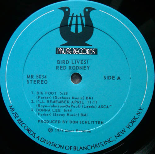 Red Rodney : Bird Lives! (LP, Album, PR )