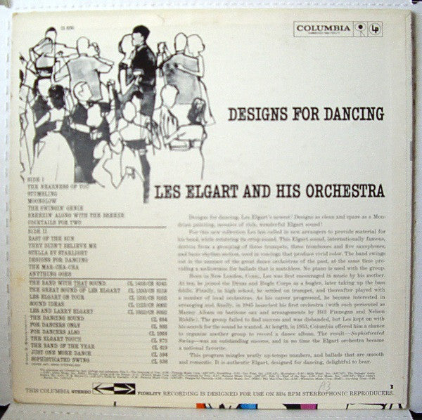 Les Elgart And His Orchestra : Designs For Dancing (LP, Album)