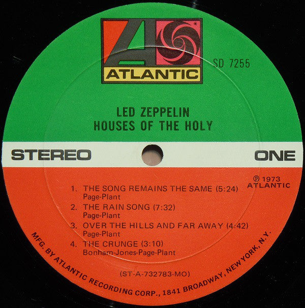 Led Zeppelin : Houses Of The Holy (LP, Album, Mon)