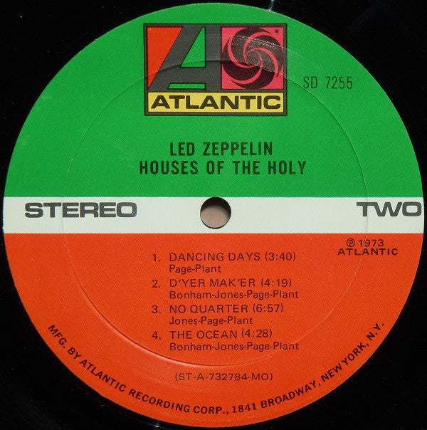 Led Zeppelin : Houses Of The Holy (LP, Album, Mon)