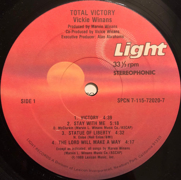 Vickie Winans : Total Victory (LP, Album)