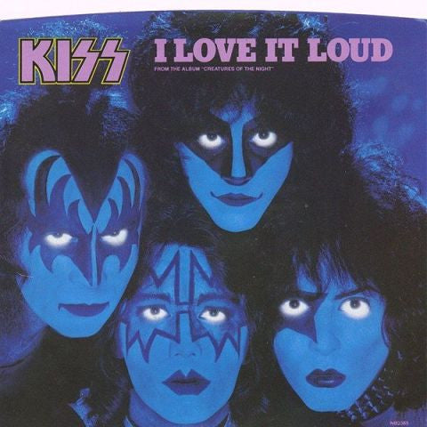Kiss : I Love It Loud (7", Single, Styrene, Ric)