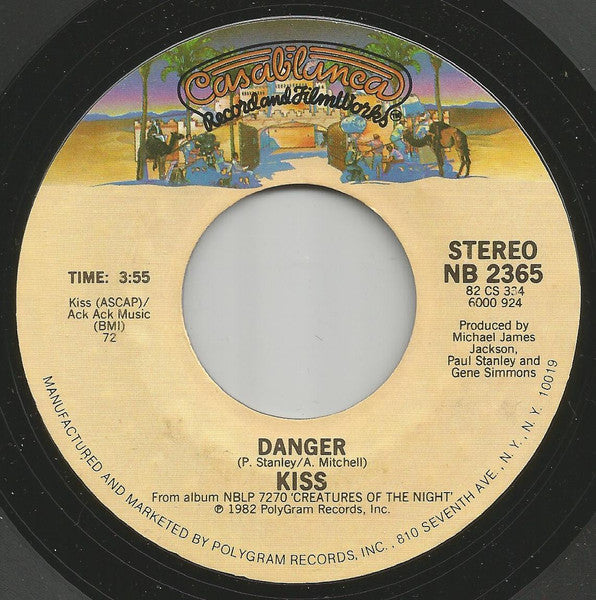 Kiss : I Love It Loud (7", Single, Styrene, Ric)