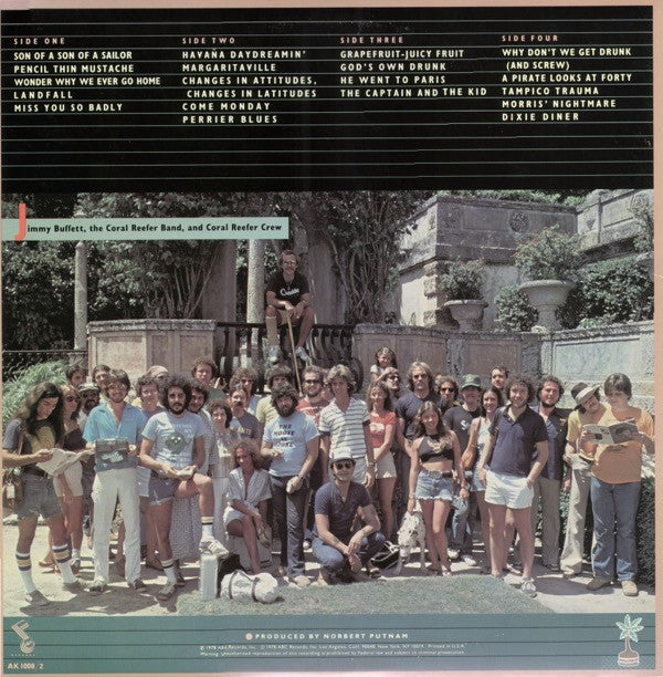 Jimmy Buffett : "You Had To Be There" - Recorded Live (2xLP, Album, Gat)