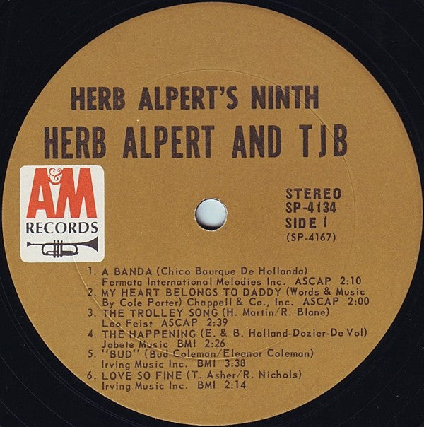 Herb Alpert And The Tijuana Brass* : Herb Alpert's Ninth (LP, Album, Ter)