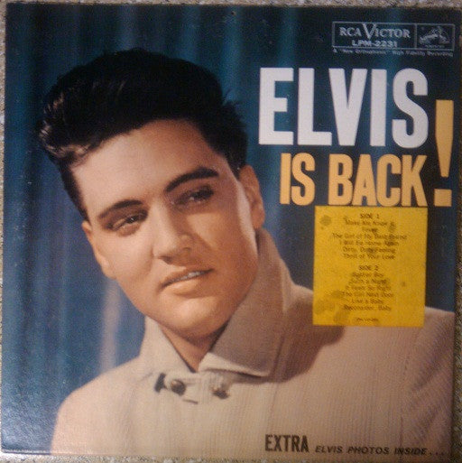 Elvis Presley : Elvis Is Back (LP, Album, Mono, Gat)