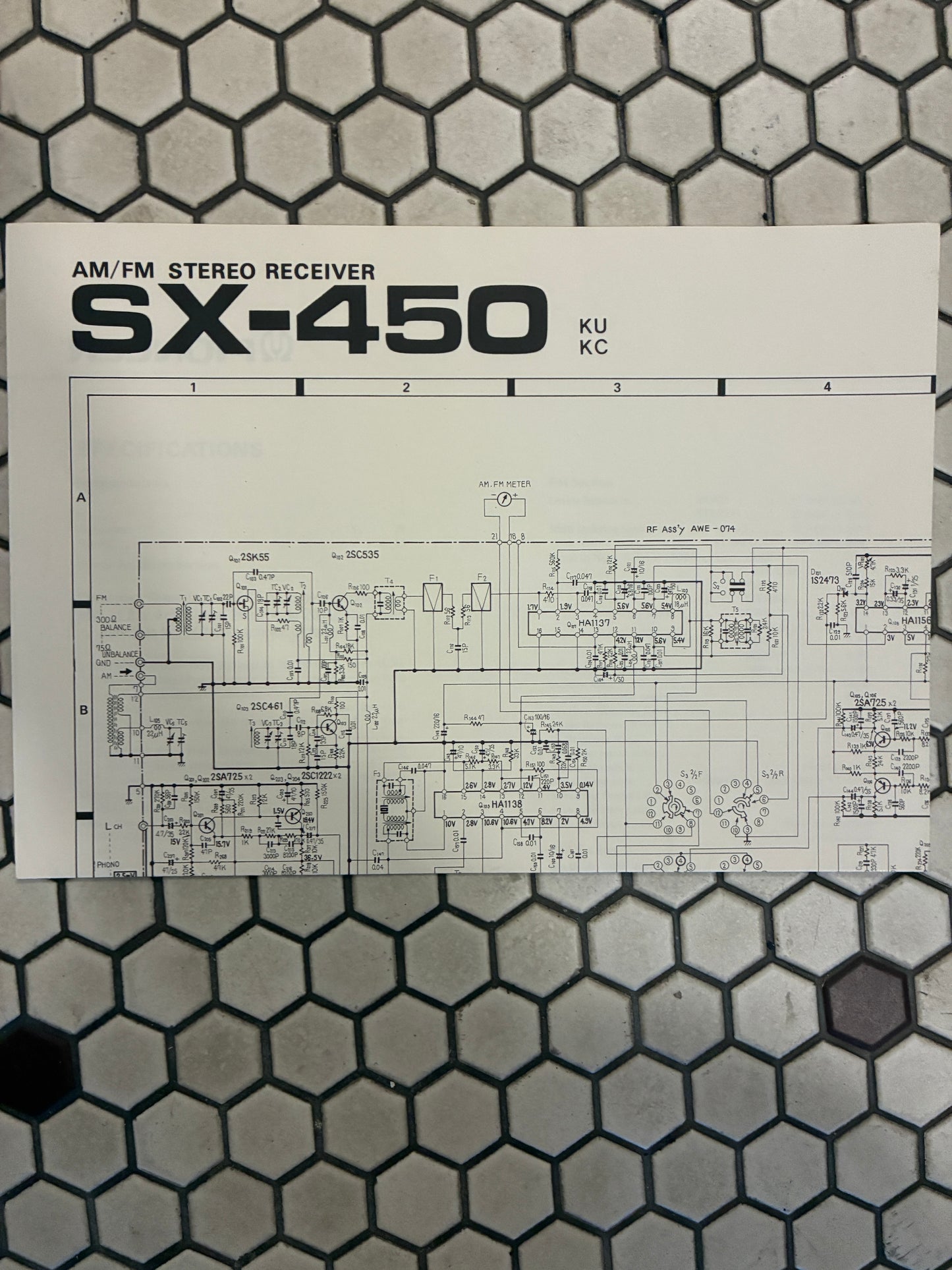 Pioneer SX-450 Receiver