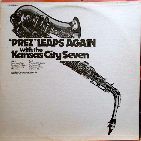 Lester Young With The Kansas City Seven* : "Prez" Leaps Again (LP, Mono)