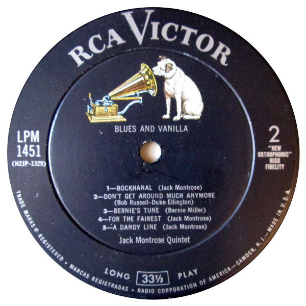 The Jack Montrose Quintet, Red Norvo : Blues And Vanilla (LP)