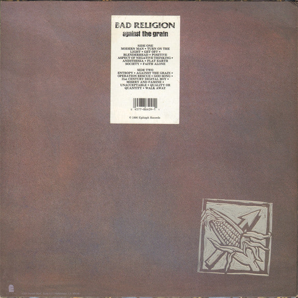 Bad Religion : Against The Grain (LP, Album)