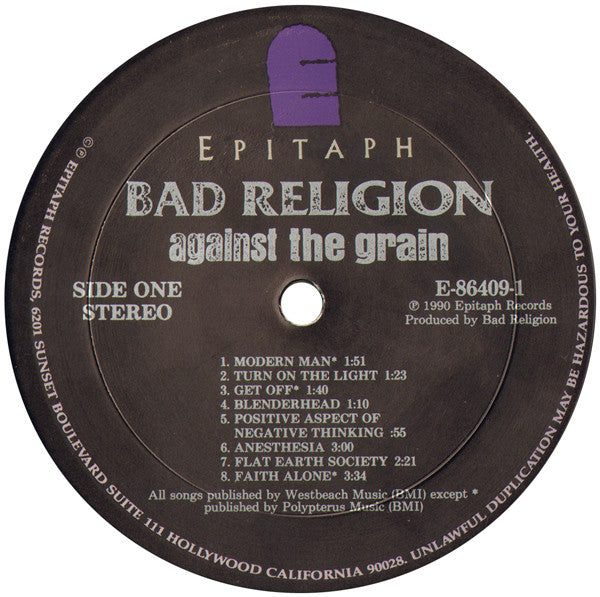 Bad Religion : Against The Grain (LP, Album)