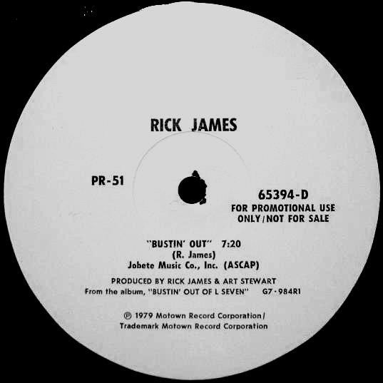 Rick James : Bustin' Out (12", Promo)