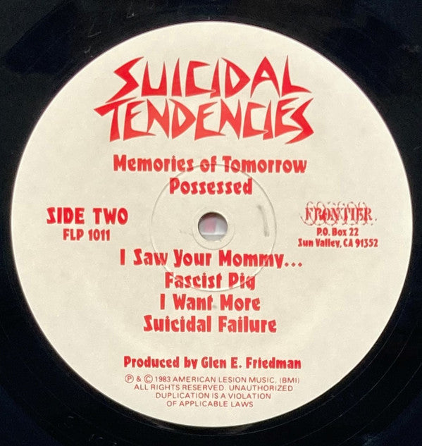 Suicidal Tendencies : Suicidal Tendencies (LP, Album, Club, RE)