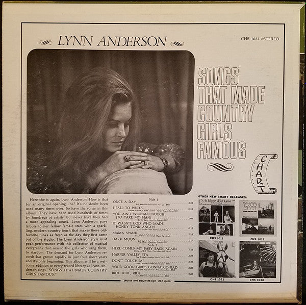 Lynn Anderson : Songs That Made Country Girls Famous (LP, Album)