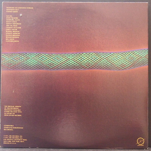 Sun Ra And His Astro Infinity Arkestra* : Pathways To Unknown Worlds (LP, Album, Quad, Ter)