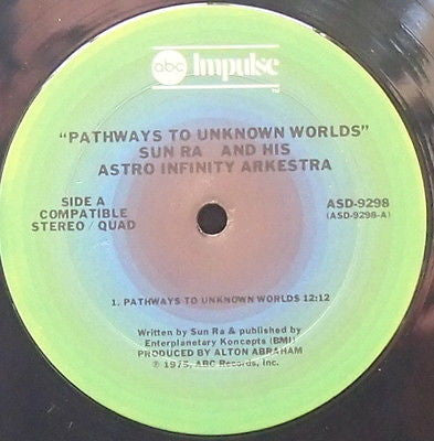 Sun Ra And His Astro Infinity Arkestra* : Pathways To Unknown Worlds (LP, Album, Quad, Ter)