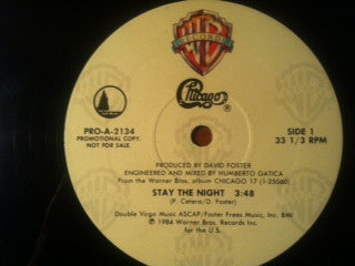 Chicago (2) : Stay The Night (12", Single, Promo)