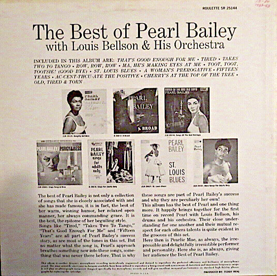 Pearl Bailey : The Best Of Pearl Bailey (LP, Album)