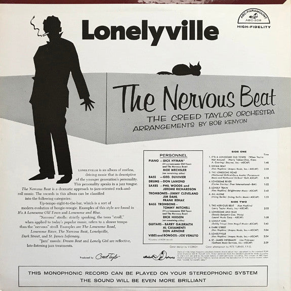 The Creed Taylor Orchestra : Lonelyville "The Nervous Beat" (LP, Mono)