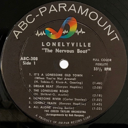 The Creed Taylor Orchestra : Lonelyville "The Nervous Beat" (LP, Mono)