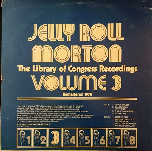 Jelly Roll Morton : The Library Of Congress Recordings Volume 3 (LP, RM)