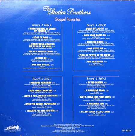 The Statler Brothers : Gospel Favorites (2xLP)