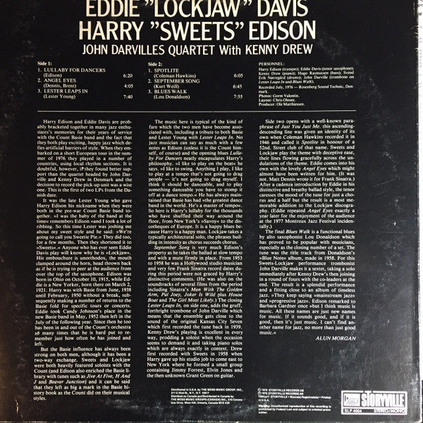 Eddie "Lockjaw" Davis, Harry "Sweets" Edison*, John Darvilles Quartet With Kenny Drew : Vol. 1 (LP, Album)