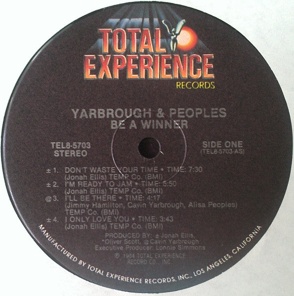 Yarbrough & Peoples : Be A Winner (LP, Album)