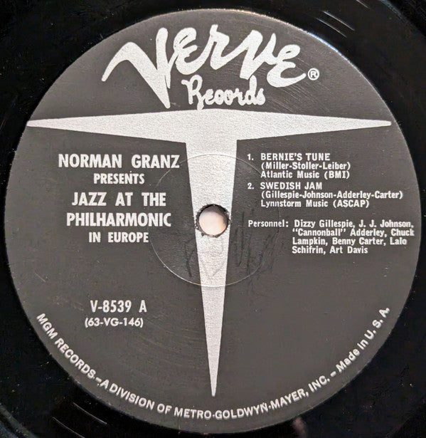 Various : Jazz At The Philharmonic In Europe (LP, Album, Mono, MGM)