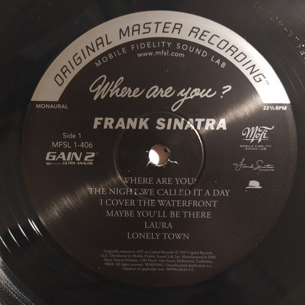 Frank Sinatra With Gordon Jenkins And His Orchestra : Where Are You? (LP, Album, Mono, Ltd, Num, RE, RM, 180)