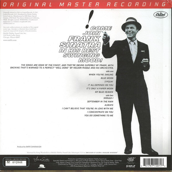 Frank Sinatra : Sinatra's Swingin' Session!!! (LP, Album, Ltd, Num, RE, RM, 180)