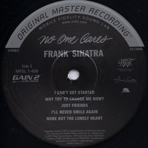 Frank Sinatra : No One Cares (LP, Album, Ltd, Num, RM, 180)