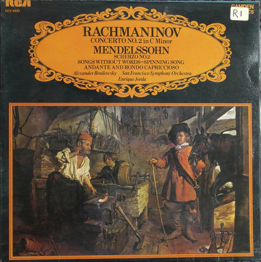 Rachmaninov*, Mendelssohn*, Alexander Brailowsky, San Francisco Symphony Orchestra*, Enrique Jorda* : Concerto No. 2 In C Minor / Songs Without Words-Spinning Song / Andante And Rondo Capriccioso (LP)