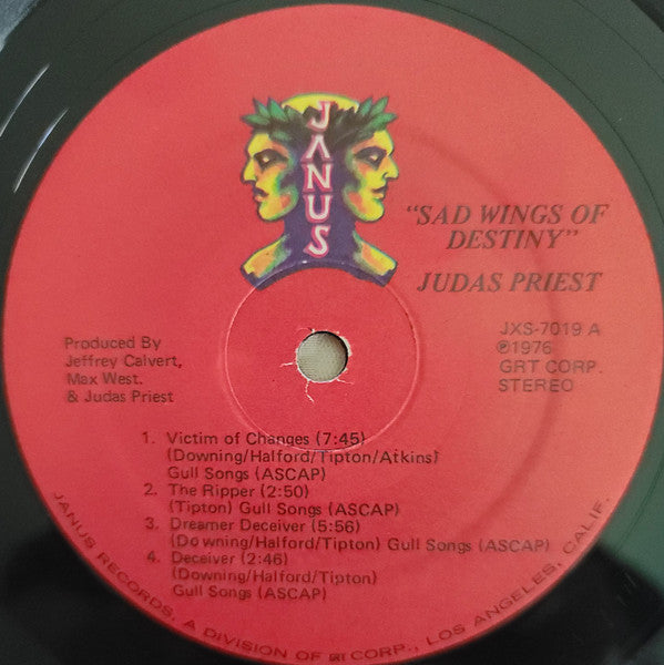 Judas Priest : Sad Wings Of Destiny (LP, Album, RE)