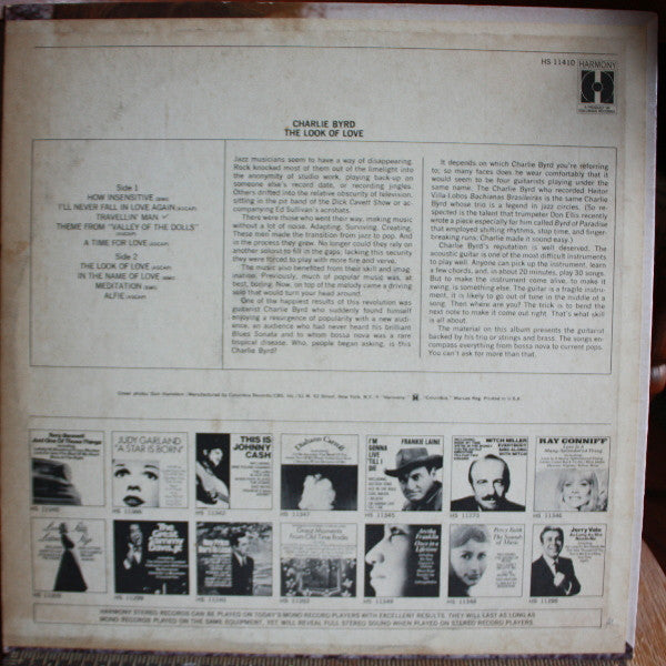 Charlie Byrd : The Look Of Love (LP, Comp)
