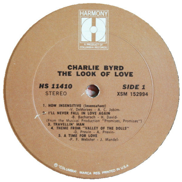 Charlie Byrd : The Look Of Love (LP, Comp)