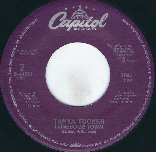 Tanya Tucker : Highway Robbery / Lonesome Town (7", Single, Spe)